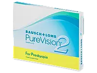 Bausch + Lomb PureVision 2 for Presbyopia -для мультифокальных контактных линз для пресбиопии, 3 шт