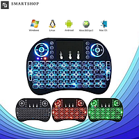 Беспроводная мини клавиатура KEYBOARD MWK08/i8 LED с тачпадом и подсветкой (s15), хороший выбор