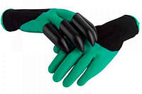 Садовые перчатки грабли с когтями 2 в 1 Garden Gloves, без риска
