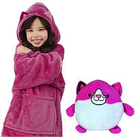 Детский Плед Худи-трансформер Huggle Pets Толстовка - игрушка Розовый, хороший выбор
