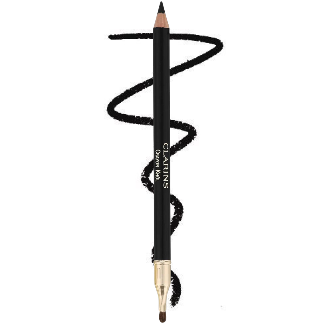 Стійкий олівець-каял Clarins Crayon Khol Long-Lasting Eye Pencil 01 Carbon Black без коробки 1.05 г