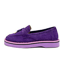Фиолетовые женские туфли лоферы Bengzo Baldini. 37 (24см)