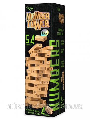 Гра "Number Tower" Дженга з кубиками, фото 2