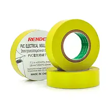 Ізоляційна стрічка Render 0,10мм*18мм*20м Yellow