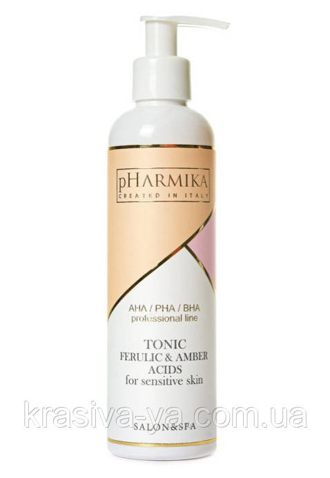 Тонік з феруловою та янтарною кислотами для чутливої шкіри Tonic Ferulic & Amber Acids For Sensitive Skin, 250 мл