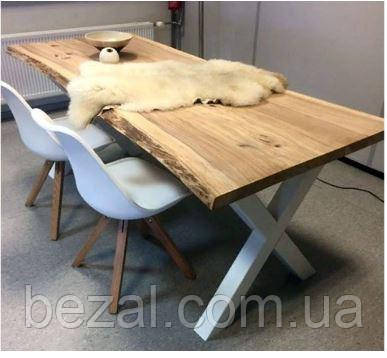 Стіл обідній металевий для кухні, вітальні та кафе Тайм, фото 1