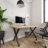 Стіл обідній металевий для кухні, вітальні та кафе Тайм, фото 3