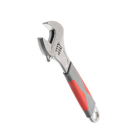 Ключ розвідний 200 мм, ізольована рукоятка,нікелеве покриття INTERTOOL XT-0020 mst mst