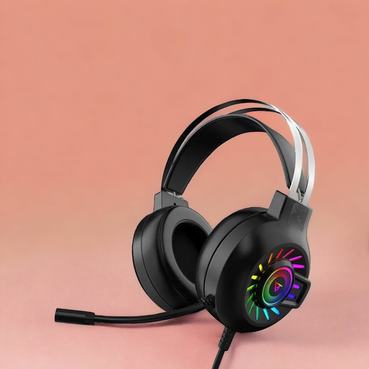 Игровые наушники для компьютера и ноутбука M10 Bass RGB с активным ...