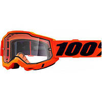 Мотоочки 100% Accuri 2 Enduro Goggle Orange - Clear Dual Lens