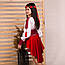 Костюм-вишиванка Moderika Україночка з баскою червоний 98, фото 2