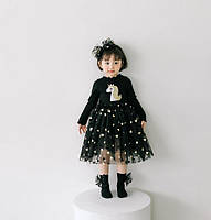 Платье для девочки черное 4928, розмір 130