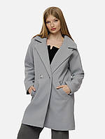 Женское демисезонное пальто оверсайз цвет серый ЦБ-00210792