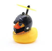 Автомобільна качка з шоломом і кріпленням Funny Ducks Black Iron Man 5179