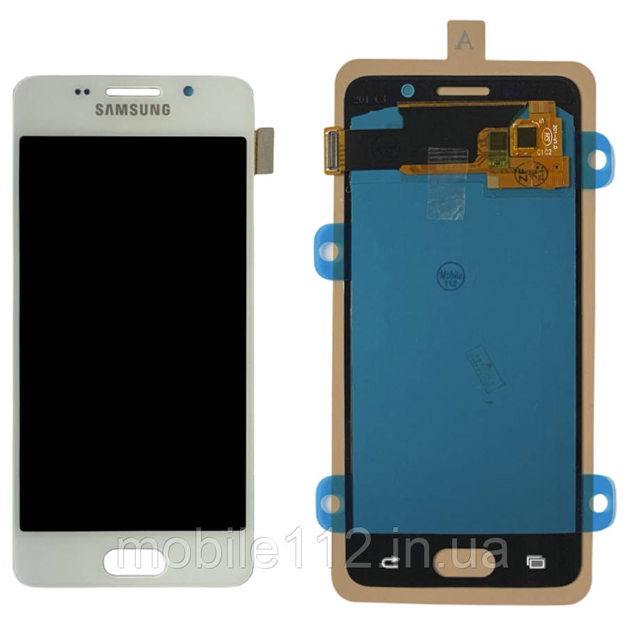 Екран (дисплей) Samsung Galaxy A3 2016 A310F з тачскріном білий OLED