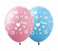 Латексные воздушные шарики "Baby Birthday" 20шт/уп SDR-11 ArtShow