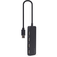Концентратор Gembird USB-C 4 ports USB 2.0 black (UHB-CM-U2P4-01), фото 2