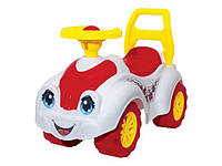 Машинка-толокар ToyCloud бело-красная 3503