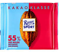 Шоколад черный 55% какао Ritter Sport Kakao Klasse Германия 100г