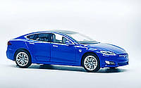 Машинка Автопром Tesla Model S синяя (1:32) 6614