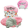 Мультяшний спальний мішок для дітей (130х50 см) 3в1 Рожевий / Дитячий спальник / Плед-подушка іграшка, фото 2