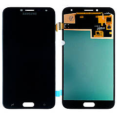 Дисплей (екран) Samsung Galaxy J4 2018 J400F з тачскріном (чорний OLED)