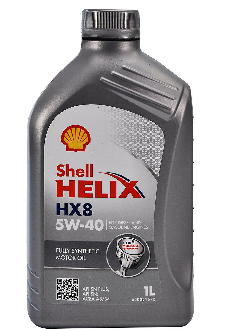 Shell Helix HX8 Synthetic 5W-40 1 л, (550040420) моторна олива, фото 1