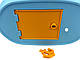 Іграшка Сейф 25см Корабель Yoho Блакитний (для купюр та монет), фото 10