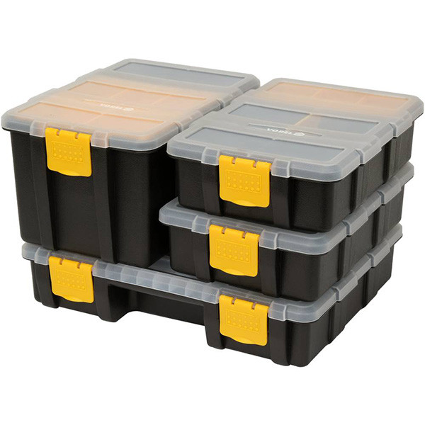 Набір органайзерів 4 од. (2-22x15.5x 6 см/1-22x 15.5x 12 см/ 1-22x 29x 6 см) Vorel 78788 (Польща)