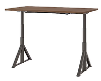 IDÅSEN Письмовий стіл з регульованою висотою, коричневий/темно-сірий,160х80 см,392.810.04