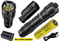 Сверхмощный тактический фонарь NITECORE P10ix+Батарея 5000mAh+Чехол NTH10 (4000LM, Cree XP-L2 V6*4, Type-C)