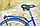 Женский Велосипед VANESSA ANTONIO 26''. Колір — Blue з кошиком, фото 3