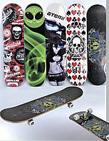 💜Скейтборд дерев'яний дитячий Протиковзне покриття 7 шарів клена трюковий скейт