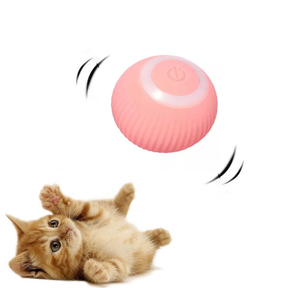 Іграшка для кішки Union USB smart м'яч-кулька PetGravity з хаотичним рухом і світлової панелі Pink