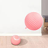 Іграшка для кішки Union USB smart м'яч-кулька PetGravity з хаотичним рухом і світлової панелі Pink, фото 4