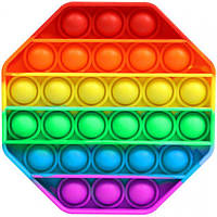 POP IT іграшка-антистрес Восьмикутник райдужний