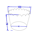 Креманка для салатів 350 мл крафт, фото 2