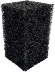 Фільтрувальна губка, AQUAXER, чорна квадратна 16х10х10 см. Губка для внутрішнього фільтра