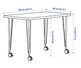 LINNMON / KRILLE стіл, білий,100х60 см, 094.162.12, фото 5