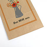 Подарунковий пакет для Мами 220*120*290 Крафт пакет мамочке на День матері "Best MOM ever", фото 8