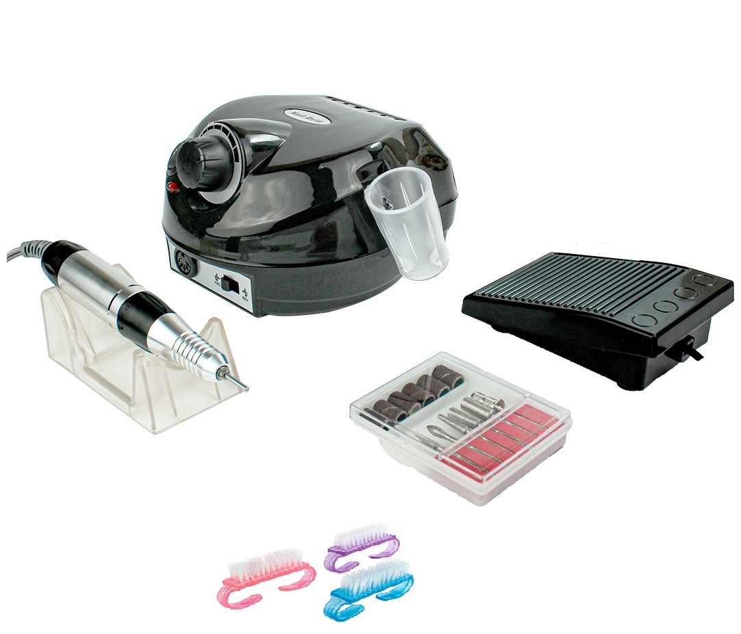 Фрезер для манікюру Nail Master ZS 601 65 Вт 45000об манікюрний фрейзер із гарантією машинка для нігтів +щіточка, фото 1