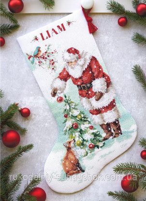 Набір для вишивання Dimensions 70-08999 Magical Christmas Stocking Чарівне Різдво, фото 1