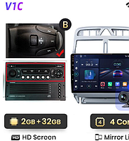 Junsun 4G Android магнітолу для peugeot 307 2002-2013 308 wifi 2ГБ ОЗУ + 32 тип В
