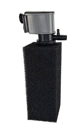 Фільтрувальна губка, AQUAXER, чорна квадратна 25х10х10 см. Середньопориста фільтрувальна губка, фото 2