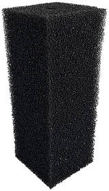 Фільтрувальна губка, AQUAXER, чорна квадратна 25х10х10 см. Середньопориста фільтрувальна губка