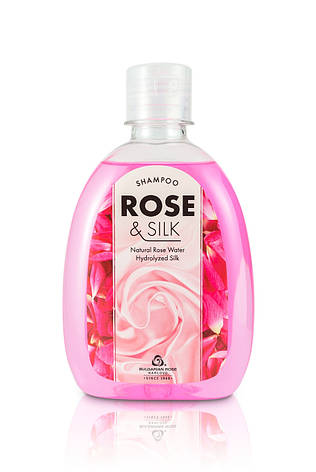 Шампунь для волосся Rose & Silk від Bulgarian Rose 320 мл, фото 1