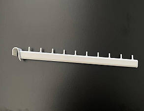 Кронштейн (Флейта) овальна на овальну перемичку біла 45 см
