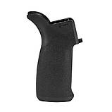 Ручка пістолетна MFT Engage Pistol Grip для AR-15 / M16 / M4 / HK416 - 15° Angle - Чорна - EPG16V2-BL, фото 4
