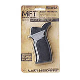 Ручка пістолетна повнорозмірна MFT Engage для AR15/M16 Enhanced Full Size Pistol Grip - Чорна, фото 10