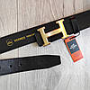 Ремінь шкіряний чорний, фото 7